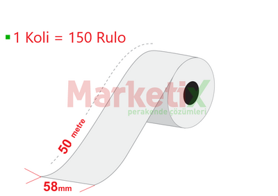 58x50 Metre Baskısız Termal Yazarkasa / Adisyon Rulosu
