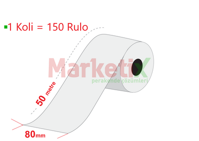 80x50 Metre Baskısız Termal Yazarkasa / Adisyon Rulosu